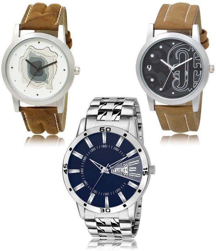 New latest Designer Combo of 3 Analog Watch - For Men LR-09-14-102