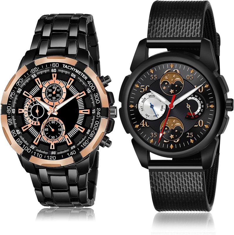 Analog Watch - For Men Brand New High Quality 2 Watch Combo For Boys And Men - BRM26-(49-S-10)