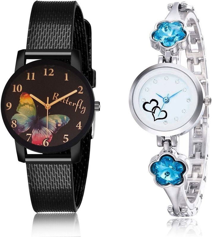 Analog Watch - For Women New Rich Sports And Love Valentine 2 Watch Combo For Girls And Women - G534-G432