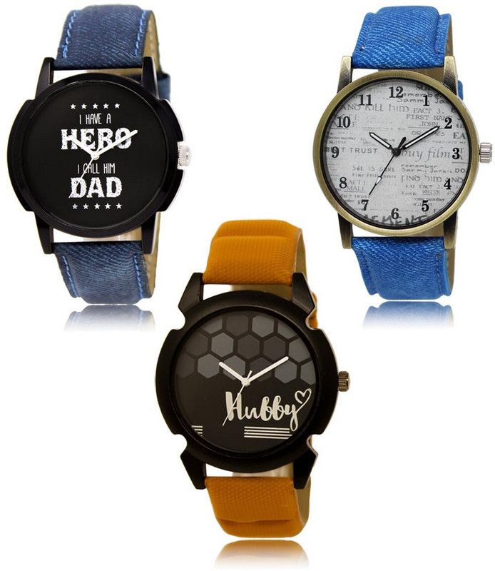 New latest Designer Combo of 3 Analog Watch - For Men -07-28-32