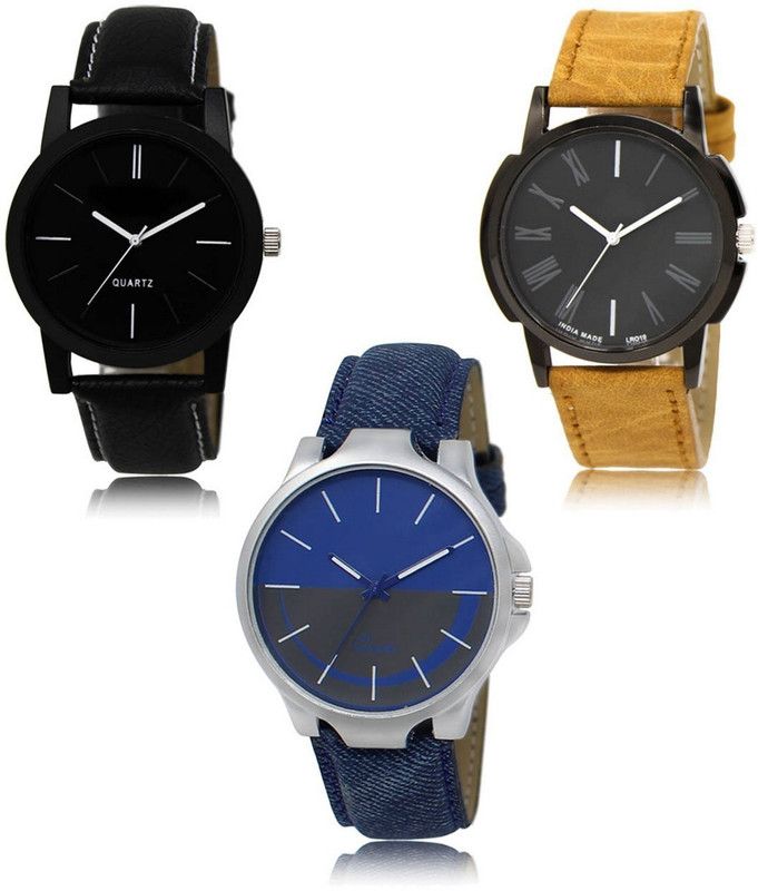 New latest Designer Combo of 3 Analog Watch - For Men LR-05-19-24