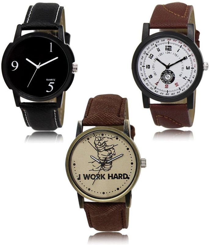 New latest Designer Combo of 3 Analog Watch - For Men LR-06-11-29