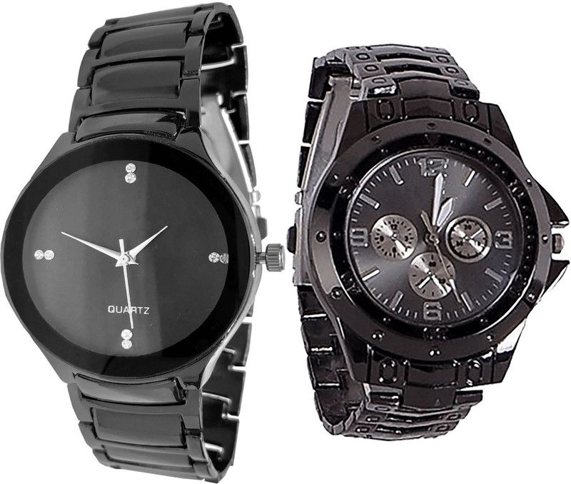 combo watch Analog Watch - For Girls Contemporary Traditional Analogue Black Color Boys And Men Watch - B67-B70 (Combo Of 2 )
