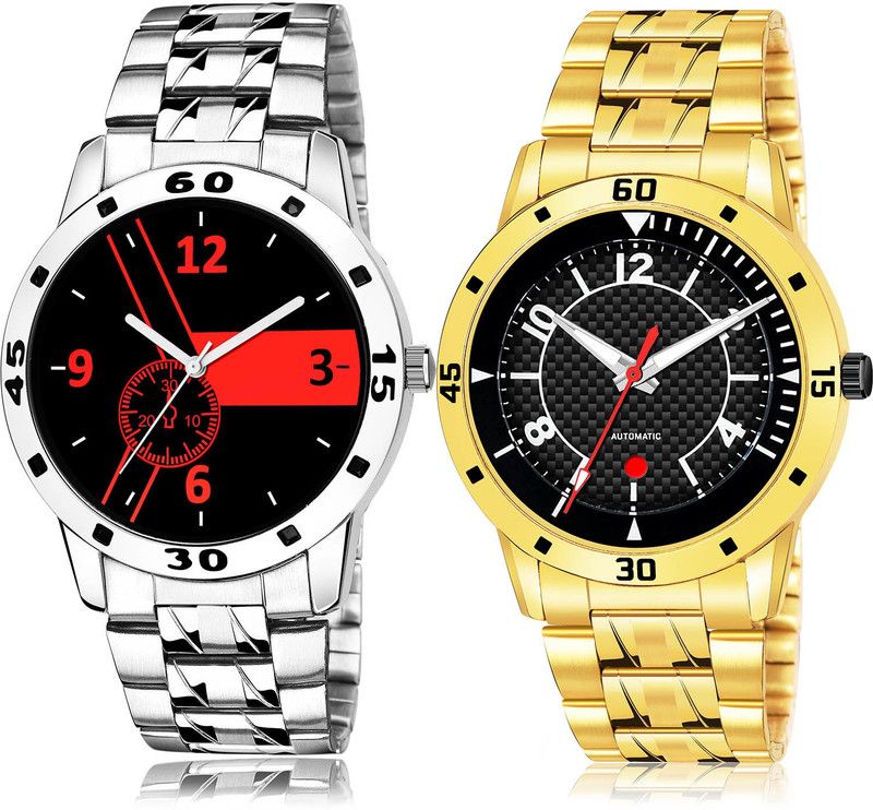 Analog Watch - For Men Best Party Wedding 2 Watch Combo For Boys And Men - B689-(66-S-21)