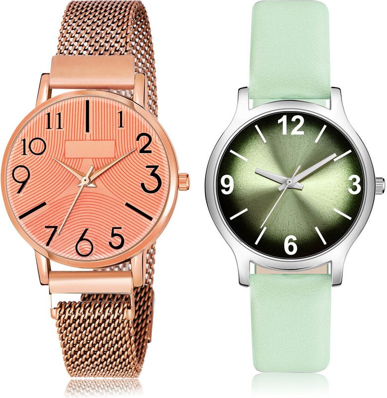 Analog Watch - For Women Classical High Quality 2 Watch Combo For Women And Girls - GW58-GM351