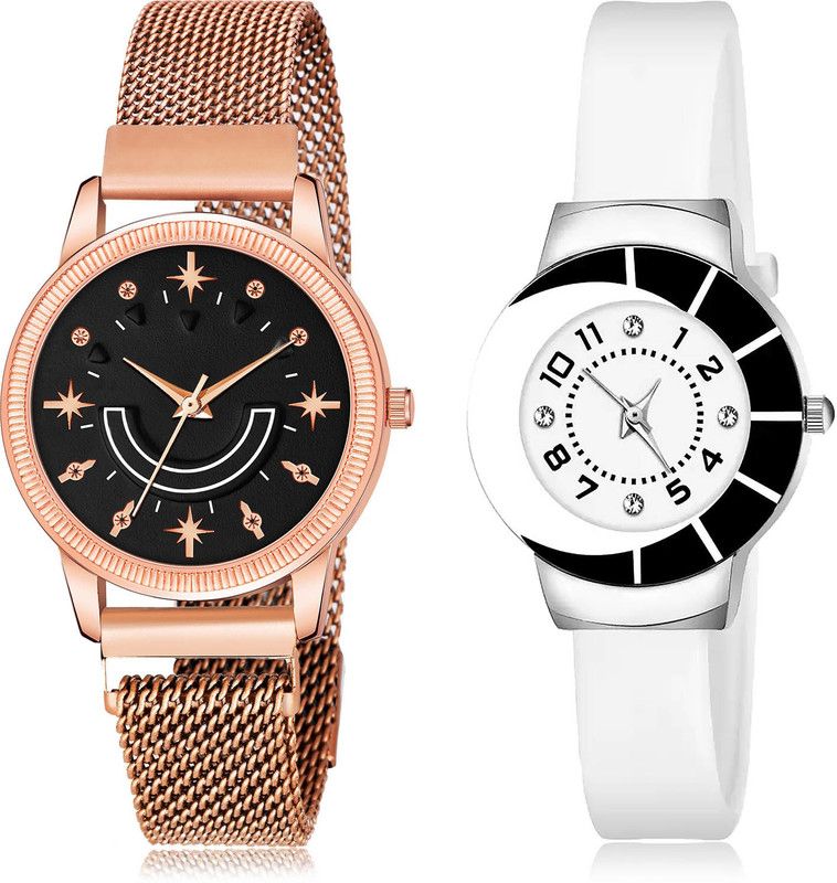 Analog Watch - For Girls Treading Quartz 2 Watch Combo For Women And Girls - GW71-G11