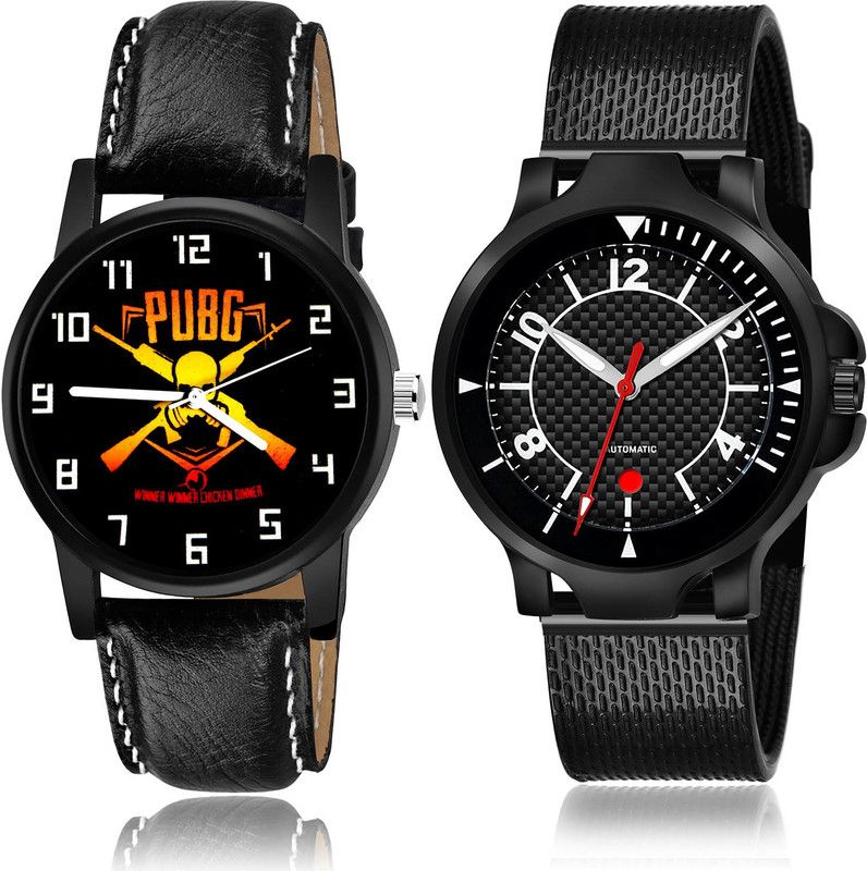 Analog Watch - For Men New Branded 2 Watch Combo For Boys And Men - B625-(66-S-10)