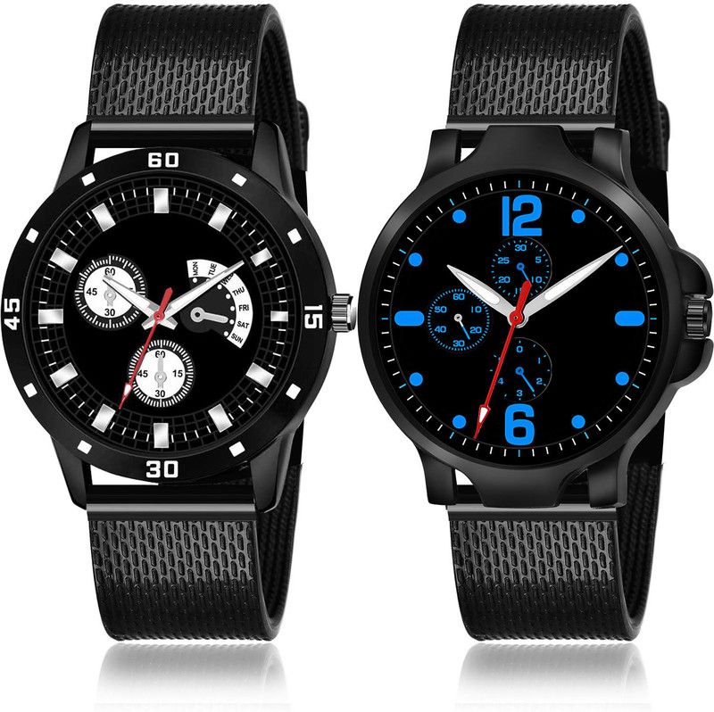 Analog Watch - For Men Modish Diwali 2 Watch Combo For Boys And Men - BRM39-(68-S-10)