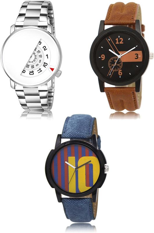 New latest Designer Combo of 3 Analog Watch - For Men 106-01-10