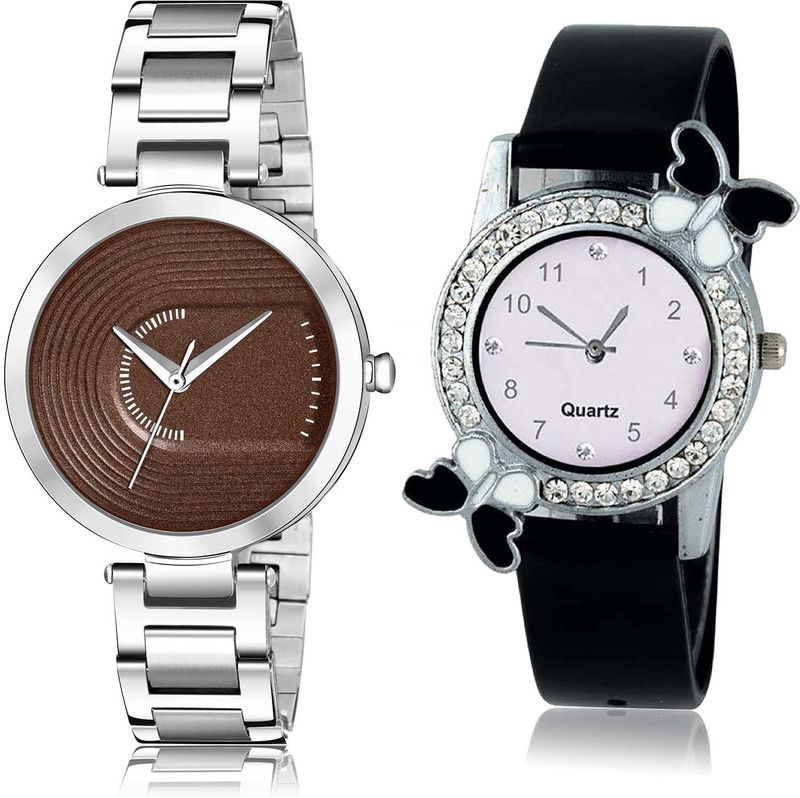 combo watch Analog Watch - For Girls Modern Technology Chain And Butterfly 2 Watch Combo For Girls And Women - GM219-G97