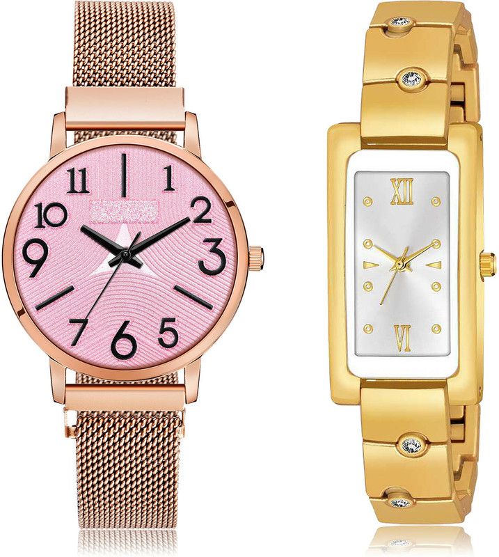 Analog Watch - For Women Contemporary Wrist 2 Watch Combo For Women And Girls - GM244-G566