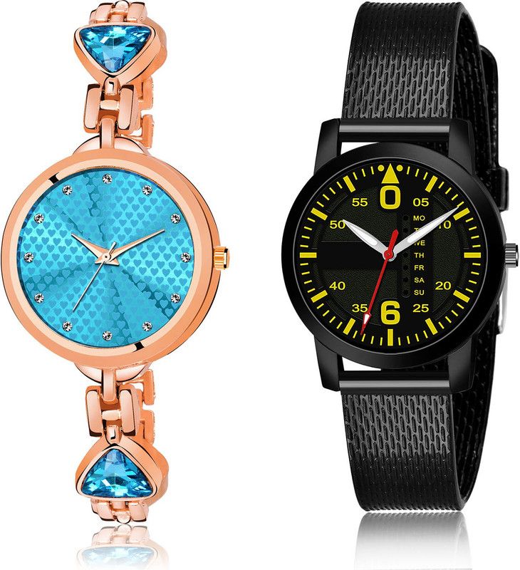 Analog Watch - For Girls Contemporary Quartz 2 Watch Combo For Women And Girls - GL281-(23-L-10)