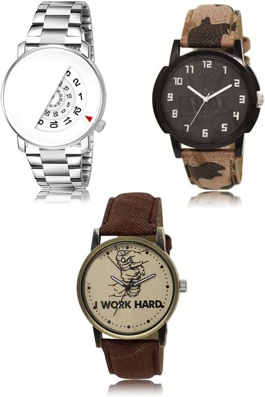 New latest Designer Combo of 3 Analog Watch - For Men 106-03-29