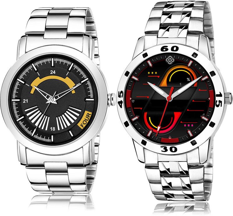 Analog Watch - For Men Latest Style 2 Watch Combo For Boys And Men - BM407-(1-S-19)