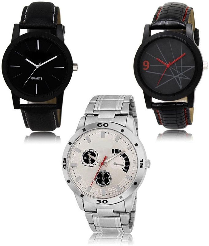 New latest Designer Combo of 3 Analog Watch - For Men LR-05-08-101