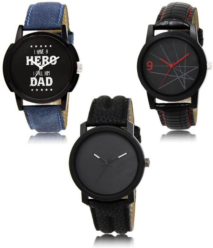 New latest Designer Combo of 3 Analog Watch - For Men LR-07-08-21