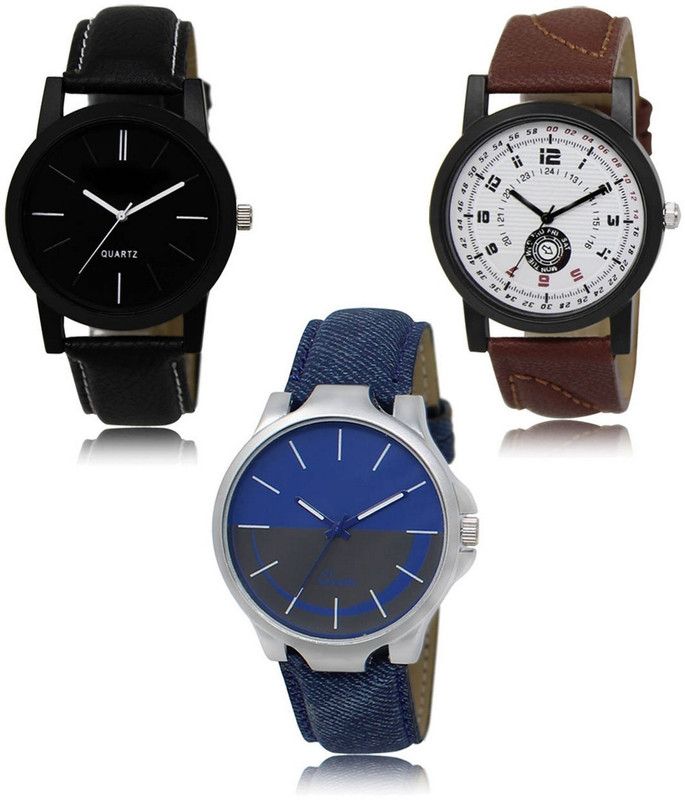 New latest Designer Combo of 3 Analog Watch - For Men -05-11-24