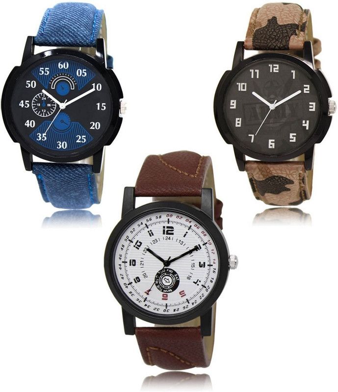 New latest Designer Combo of 3 Analog Watch - For Men -02-03-11