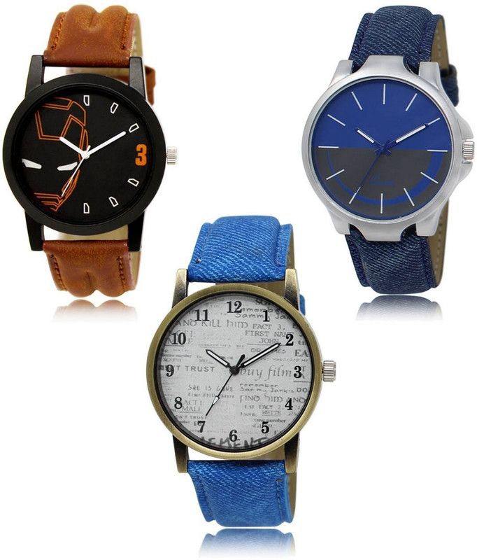 New latest Designer Combo of 3 Analog Watch - For Men LR-04-24-28