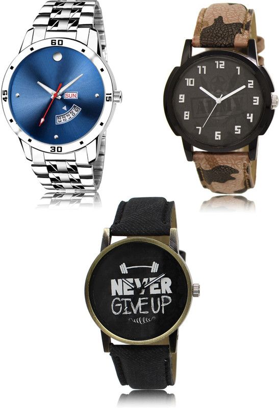 New latest Designer Combo of 3 Analog Watch - For Men 105-03-27