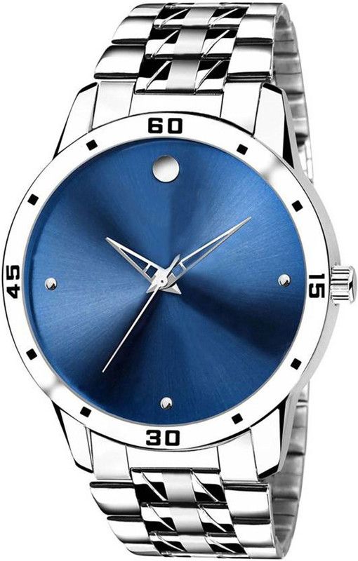 Analog Watch - For Men Blue Dial New Steel Belt