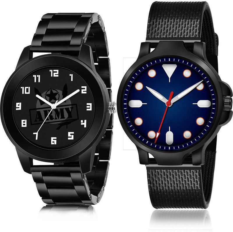 Analog Watch - For Men Modish Quartz 2 Watch Combo For Boys And Men - B993-(65-S-10)