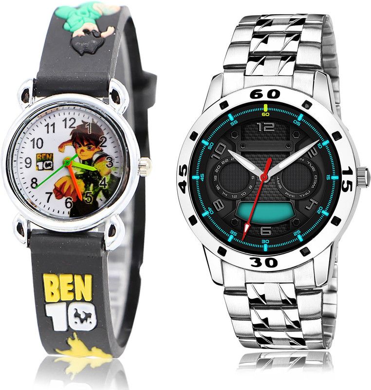 Analog Watch - For Boys Contemporary Wrist 2 Watch Combo For Boys And Men - BK87-(58-S-19)