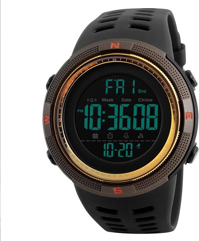 Digital Watch - For Men Multi-functional LCD Screen Sports