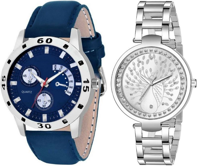 Analog Watch - For Men & Women FL-2259|Pack of 2 New Couple Combo New Sleek Look