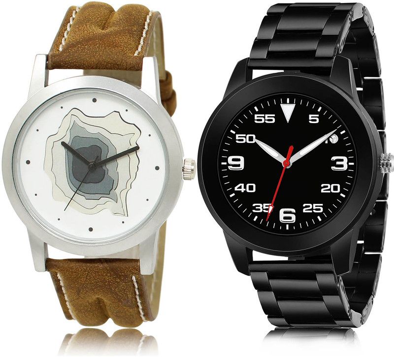 Analog Watch - For Men Latest Analogue 2 Watch Combo For Boys And Men - BL46.9-(75-S-20)