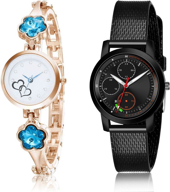 Analog Watch - For Girls Modish Rich 2 Watch Combo For Women And Girls - G435-(11-L-10)