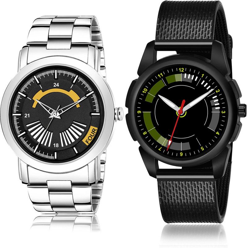 Analog Watch - For Men Modish Tread 2 Watch Combo For Boys And Men - BM407-(43-S-10)