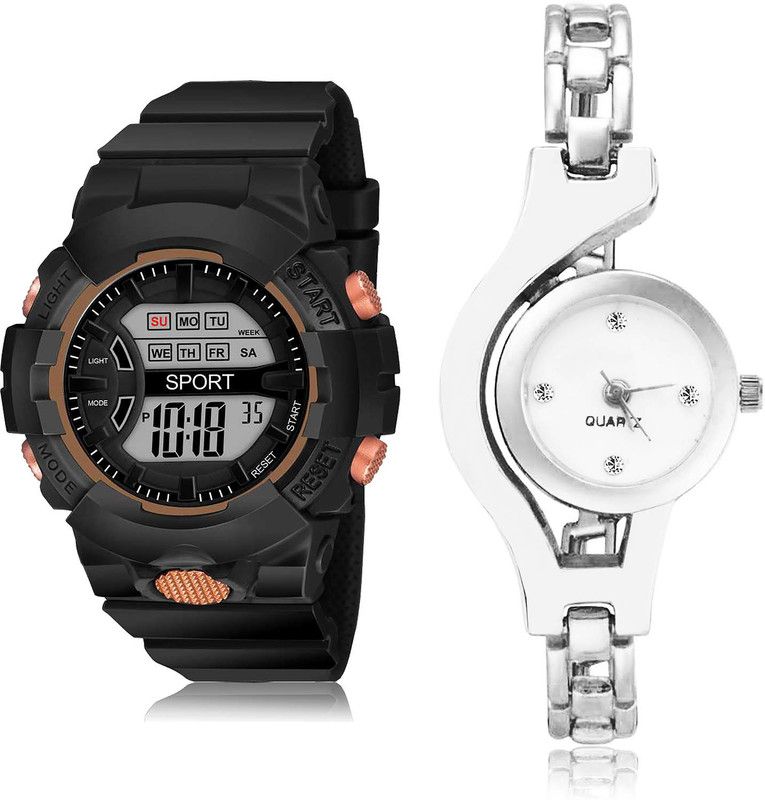 Analog-Digital Watch - For Girls Modern Exclusive 2 Watch Combo For Women And Girls - DG33-G70