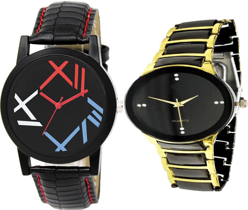 combo watch Analog Watch - For Girls Latest Technology Analogue Black Color Boys And Men Watch - BL46.12-B69 (Combo Of 2 )