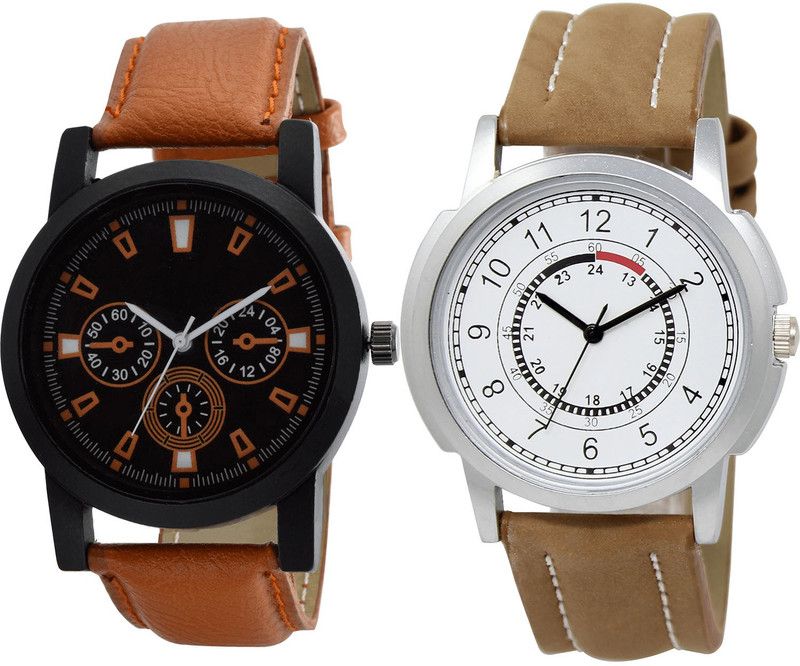 combo watch Analog Watch - For Girls Modish Unique Analogue Brown Color Boys And Men Watch - B31-BL46.17 (Combo Of 2 )