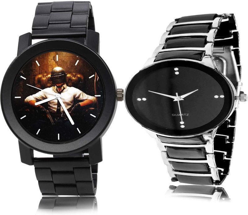 combo watch Analog Watch - For Boys New Technology Pubg Military Army Chain Watch And Chain Black Color Boys And Men Watch - B452-B68 (Combo Of 2)