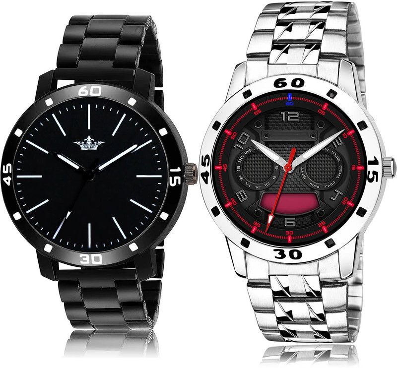 Analog Watch - For Men Treading Chronograph 2 Watch Combo For Boys And Men - BL46.112-(59-S-19)