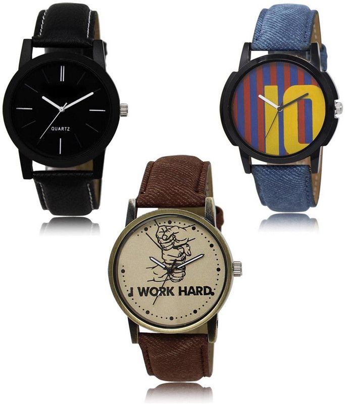 New latest Designer Combo of 3 Analog Watch - For Men -05-10-29