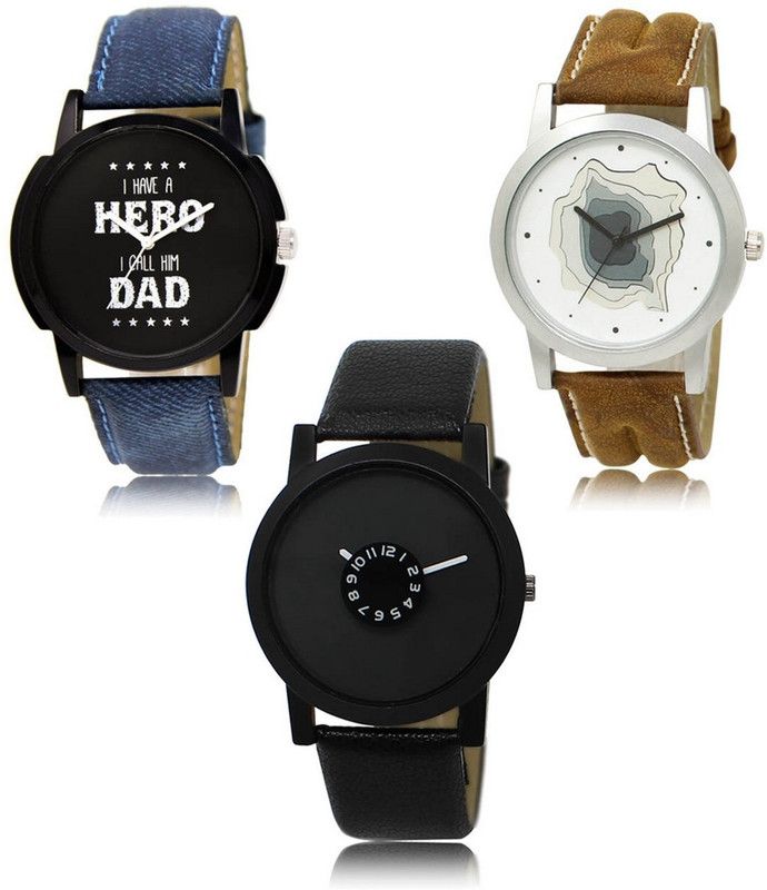 New latest Designer Combo of 3 Analog Watch - For Men LR-07-09-25