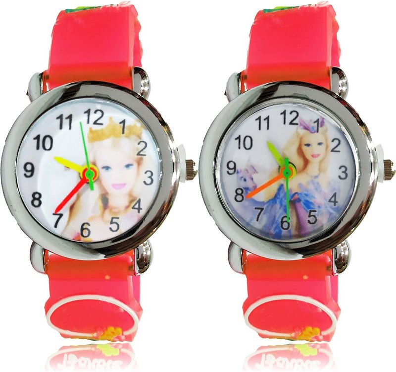 combo watch Analog Watch - For Girls Latest Branded Genevieve Doll Kids And Rosella Doll Kids 2 Watch Combo For Girls And Women - GC77-GC78