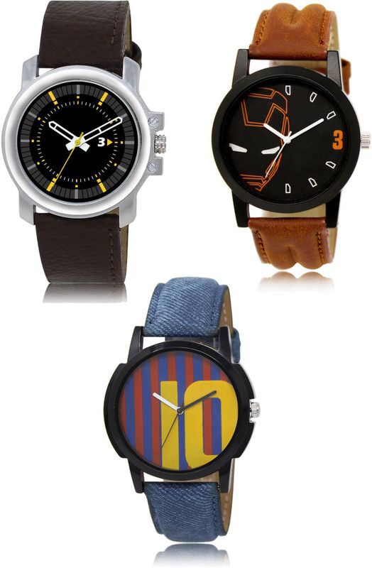 New latest Designer Combo of 3 Analog Watch - For Men 44-04-10