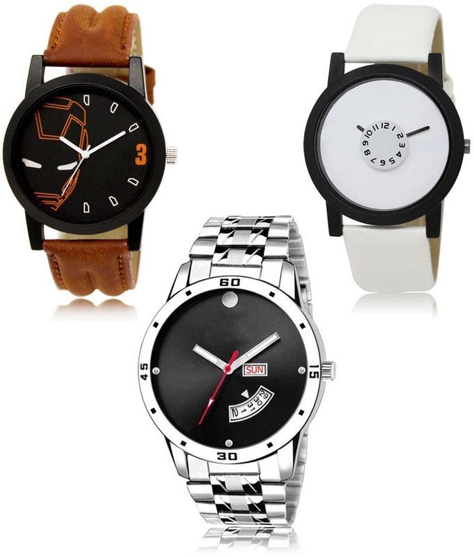 New latest Designer Combo of 3 Analog Watch - For Men -04-26-104