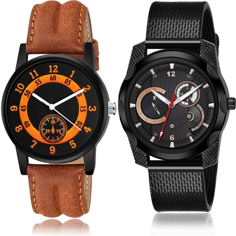 Analog Watch - For Men Brand New Party Wedding 2 Watch Combo For Boys And Men - B14-(19-S-10)