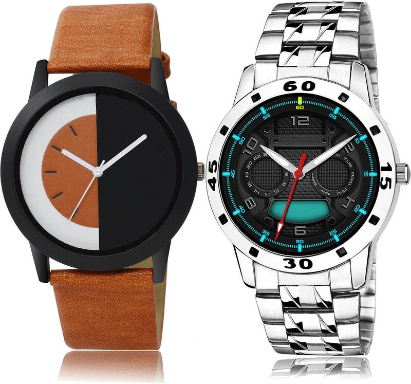 Analog Watch - For Men New Italian Designer 2 Watch Combo For Boys And Men - B162-(58-S-19)