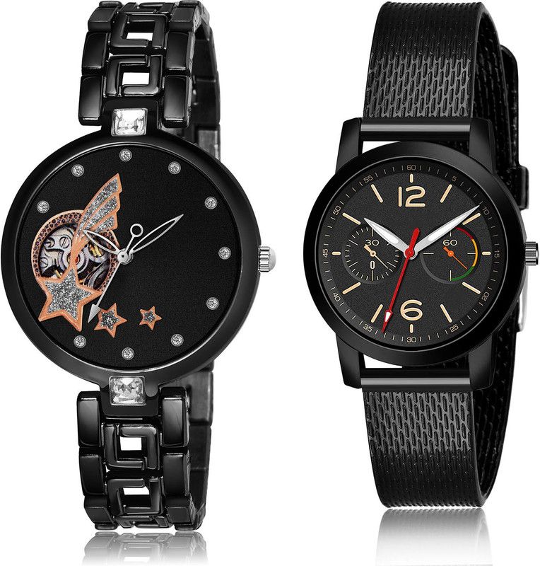 Analog Watch - For Women Contemporary Royal 2 Watch Combo For Women And Girls - G662-(64-L-10)