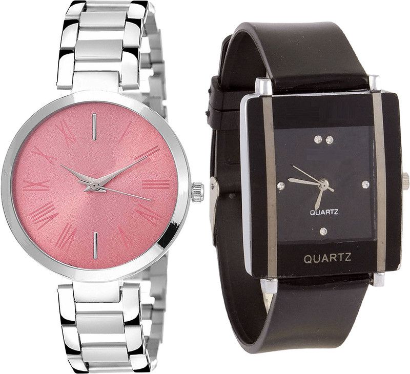 combo watch Analog Watch - For Girls Best Traditional Analogue Silver And Black Color Girls And Women Watch - G301-G12 (Combo of 2 )