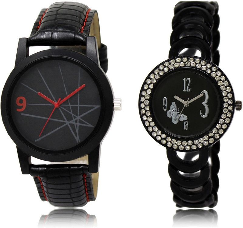 New Latest Designer Combo of 2 Analog Watch - For Couple LR08-LR201