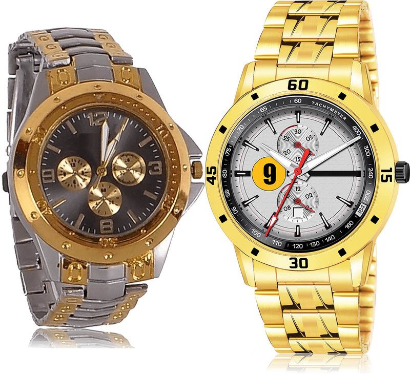 Analog Watch - For Men Best Traditional 2 Watch Combo For Boys And Men - B76-(55-S-21)