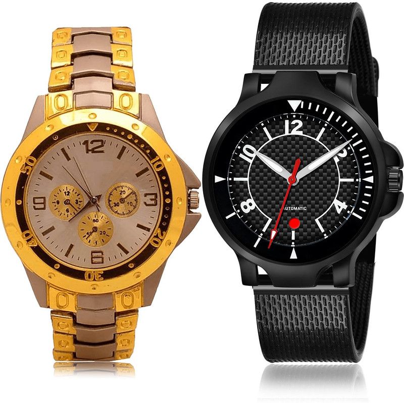 Analog Watch - For Men Classical Diwali 2 Watch Combo For Boys And Men - B74-(66-S-10)