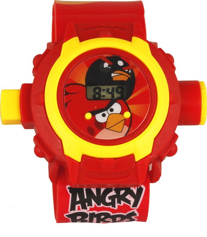 Projector Cartoon Display Digital Watch - For Boys & Girls DRPR-03ANGERYBIRD